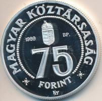 1999. 75Ft Ag "75 éves az MNB" T:PP
