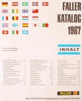 1967 Faller modelljáték katalógus, 55p /
1967 Faller catalog