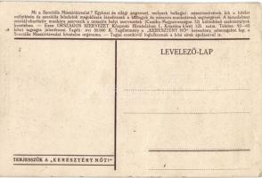 A hősök temetőjéből...Szociális Missziótársulat, 'Keresztény Nő' keresztény nőmozgalmi lap...