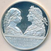 1990. 500Ft Ag "Mátyás király-Beatrix" T:PP