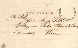 Sopron, Deák tér, lóhere, Kummert Lajos kiadása, Emb. litho