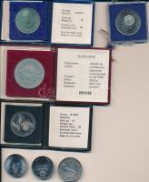 1981-1988. 8db-os alpakka tétel, közte FAO, Szovjet-Magyar közös űrrepülés, stb.. T:1,BU,PP