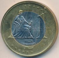Lengyelország 2003. 1€ bimetal Próbaveret T:BU Poland 2003. 1 Euro Bimetal SPECIMEN - PROBE C:BU