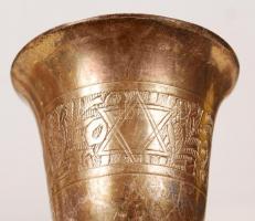 E.P.N.S. 6 db Dávid csillagos serleg, fém, jelzett, m:16 cm