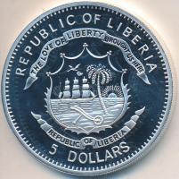 Libéria 2011. 5$ ezüstözött Cu "Nagy Hadvezérek / Helmuth von Moltke" T:PP Tanúsítvánnyal
...