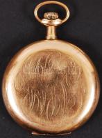 Cca 1910 Elgin másodperc mutatós aranyozott zsebóra, jelzett, működik, jó állapotban