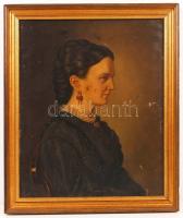 Swierkiwicz Boleszlávné: Női portré. Olaj, vászon, kisebb sérülések, hátul jelzett, keretben, 44×36 cm