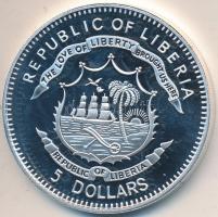 Libéria 2011. 5$ ezüstözött Cu "Nagy Hadvezérek / Móse Daján" T:PP Tanúsítvánnyal
Liberia ...