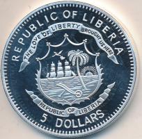 Libéria 2011. 5$ ezüstözött Cu "Nagy Hadvezérek / Jefferson Davis" T:PP Tanúsítvánnyal
Lib...