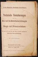 Vasúttörténeti munka: Technische Vereinbarungen über den Bau und die Betriebseinrichtungen der Haupt und Nebeneisenbahnen... Berlin, 1897. Kriedel 94p