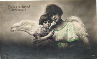 24 db RÉGI üdvözlőlap, közte néhány litho / 24 old greeting cards, including some litho