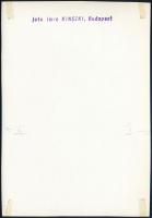 cca 1933 Kinszki Imre (1901-1945): Lassú olvadás, pecséttel jelzett vintage fotóművészeti alkotás, 1...