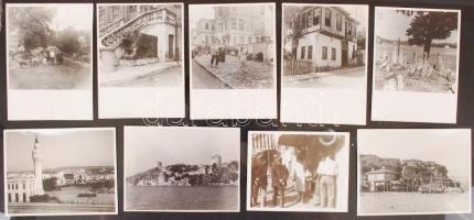1936 Istanbul és környéke 9 db feliratozott fotó / 1936 Istanbul and area 9 interesting photos 11x9 cm
