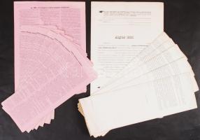 cca 1860-1932 Vegyes nyomtatványok, iratok (Apollo zenemű-folyóirat, kották, adókönyv, kimutatás). +...