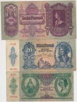 70db többféle magyar bankjegy a pengő időszakból T:vegyes