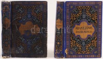 Arany János összes munkái Új lenyomat.I. és X. kötetek sérült kötéssel Bp., 1900. Franklin. A soroza...