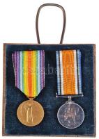 Nagy-Britannia 1914-1920. "Háborús Medál és Győzelmi Medál" kitüntetés pár sorszámmal &quo...