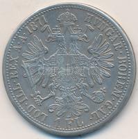 Ausztria 1871A 1Fl Ag "Ferenc József" T:2 Austria 1871A 1 Florin Ag "Franz Joseph" C:XF Krause KM# 2221