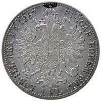 1867B 1Fl Ag "Ferenc József" T:2,2-
Hungary 1867B Florin Ag "Franz Joseph" C:VF,...