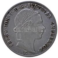 1854E 20Kr Ag "Ferenc József" T:1- Hungary 1854E 20 Kreuzer Ag "Franz Joseph" C:AU Huszár: 2147., Unger III.: 1443.a, Adamo M11