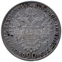 1854E 20Kr Ag "Ferenc József" T:1-
Hungary 1854E 20 Kreuzer Ag "Franz Joseph" C:...