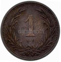 1906. 1f Br T:2,2- R! Hungary 1906. 1 Fillér Br C:aXF R! Huszár: 2212., Unger III.: 1504, Adamo K1