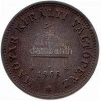 1906. 1f Br T:2,2- R!
Hungary 1906. 1 Fillér Br C:aXF R!
Huszár: 2212., Unger III.: 1504, Adamo K1