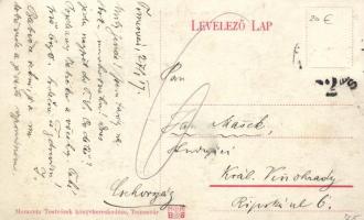 Temesvár, Szent György tér / St. George square, trams