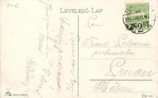 Temesvár, Ferenc József út, Lloyd palota és tőzsde / Franz Joseph street, Lloyd palace, stock exchan...