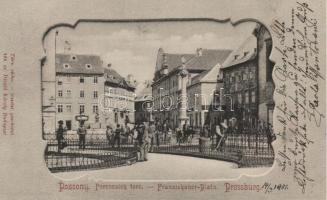 Pozsony, Ferenciek tere / square, Divald