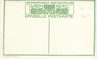 1910 Vienna, Wien; I. Internationale Jagd Ausstellung, Gemeinde Wien und Fremdenverkehr / internatio...