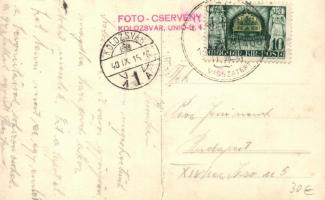 Kolozsvár, bevonulás, Cservény fotó / entry of the Hungarian troops, photo 'vissza' So. St...