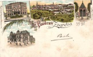 1897 Zagreb, litho
