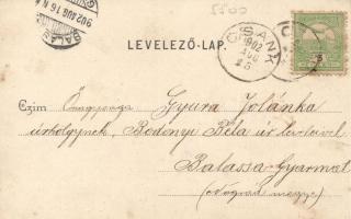 Ipolyság, Városi bérházak, Kanyó Antal kiadása / tenements (fl)