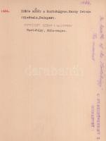 cca 1920-1930 Kerny István (1879-1963): Hortobágy, echós szekér, pecséttel jelzett, feliratozott vin...