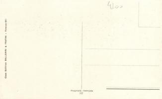 Italian art postcard, clown 'Ballerini & Fratini' s: Chiostri