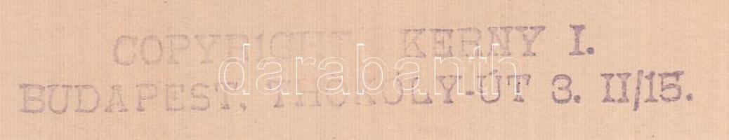 cca 1920-1930 Kerny István (1879-1963): Szeged, a Demeter templom tornyának bontása, pecséttel jelze...