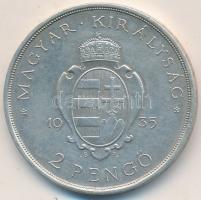 1935. 2P Ag "Pázmány" T:2 Adamo P7.1