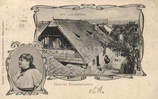 Rimaszombat, Blaha Lujza szülőháza / Lujza Blaha's home, Art Nouveau (EK)