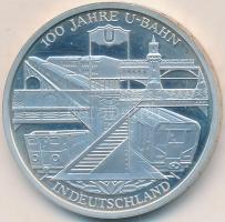 Németország 2002D 10€ Ag "100 éves a metró" T:PP
Germany 2002D 10 Euro Ag "...