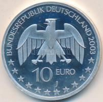 Németország 2002J 10&#8364; Ag "Justus von Liebig" T:PP Germany 2002J 10 Euro Ag "Justus von Liebig" C:PP