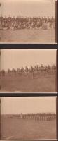 1917.V.11. Katonai fotók, németül feliratozva, 3 db kép, 9x12 cm / 1917. V. 11. Military photos from the world war I. with german description, 3 photocards, 9x12 cm