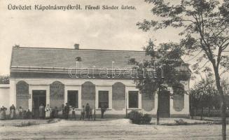 Kápolnásnyék, Füredi Sándor üzlete
