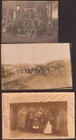 1916 Három fénykép az orosz hadszíntérről, feliratozva, datálva, ugyanattól a katonától, 8x11 cm és 9x14 cm / cca 1914-1918 Military photos from the world war I., Russian front, description on the verso, 3 photos, 8x11 and 9x14 cm