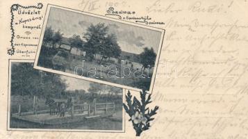 Kopcsány, Kopcany; komp / ferry, Art Nouveau (EK)