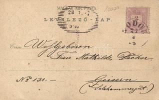 Modor 'Sand' nyaraló telep / guest house, floral, litho (EB)