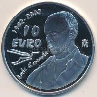 Spanyolország 2002. 10&#8364; Ag "Luis Cernuda születésének 100. évfordulója" T:PP Spain 2002. 10 Euro Ag "100th Anniversary - Birth of Luis Cernuda" C:PP Krause KM# 1087