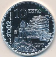 Spanyolország 2002. 10&#8364; Ag "Gaudí születésének 150. évfordulója" T:PP Spain 2002. 10 Euro Ag "150th Anniversary Birth of Antonio Gaudí" C:PP Krause KM# 1084