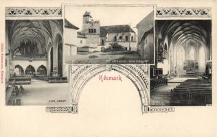 Késmárk, Katolikus templom, karzat, oltár, belső / Catholic church, gallery, altar, interior