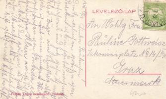 Podolin, Fő utca, Pollák Lajos üzlete és kiadása / street, shop (ázott sarok / wet corner)